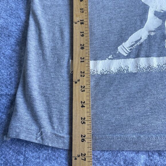 HF Hassle Free‎ Shirt Mens Medium Gray Weightlifter Graphic Print Short Sleeve - Picture 10 of 10